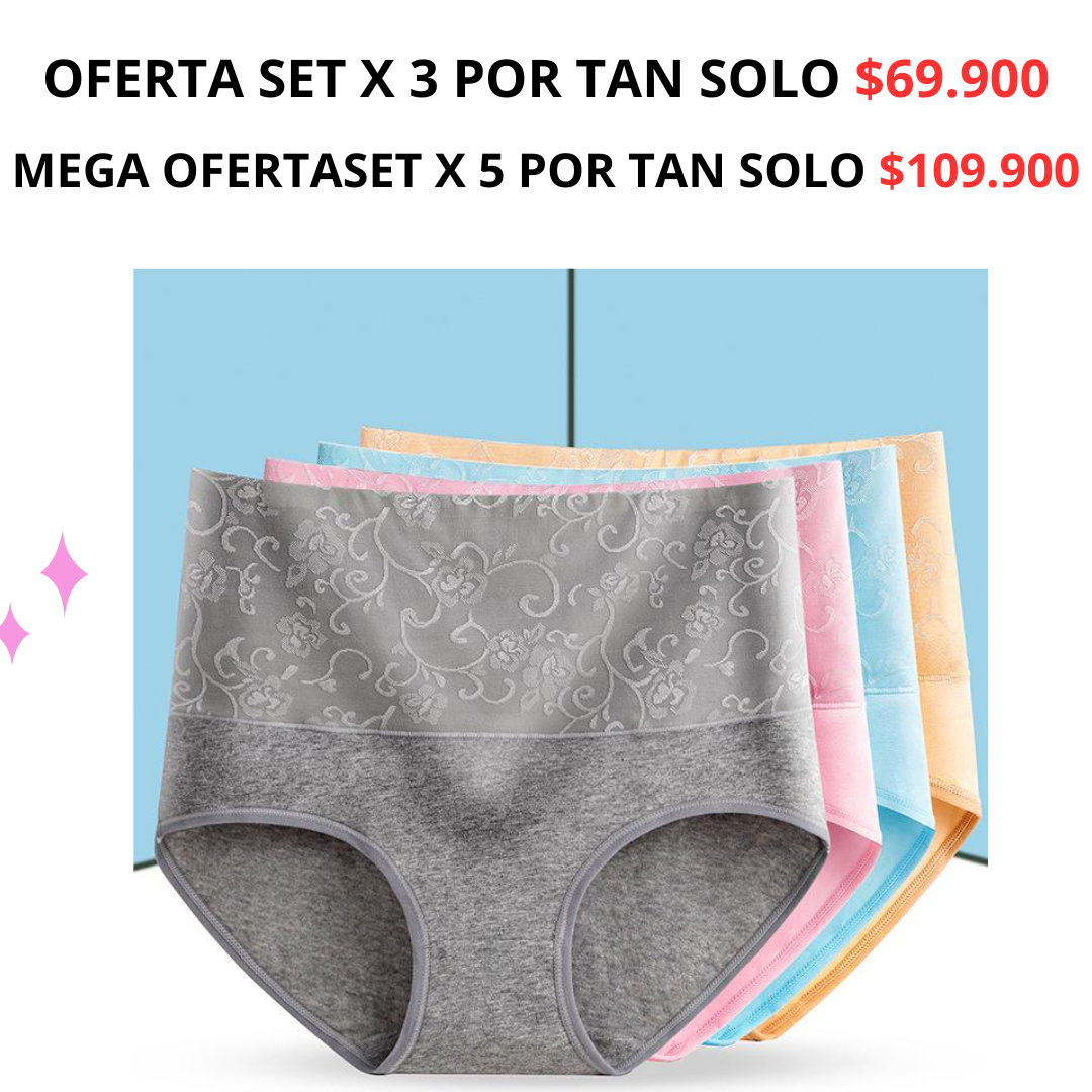 🍁Braguitas de Algodón para Mujer Cintura Alta Reductoras de Abdomen🍁